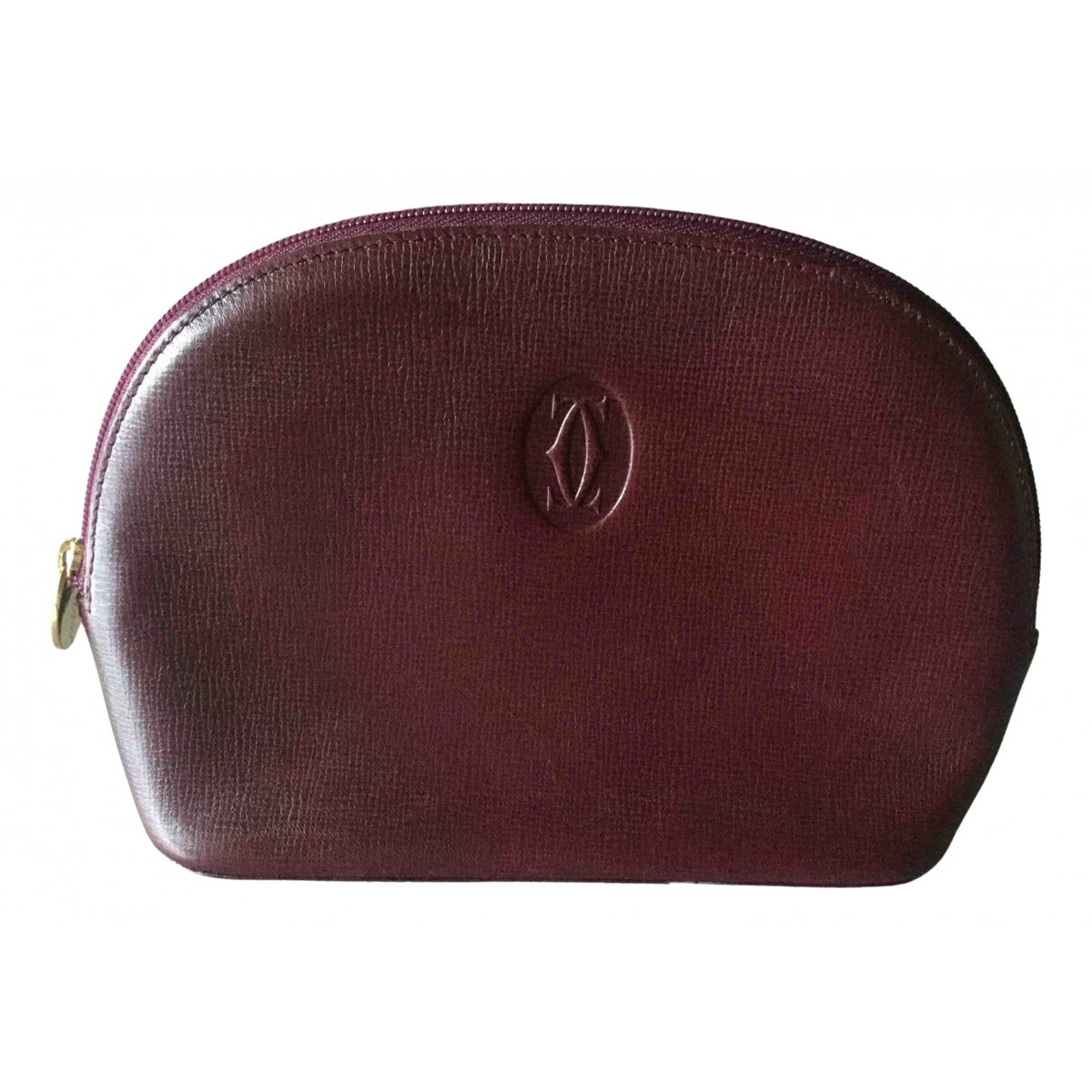 C leather clutch bag