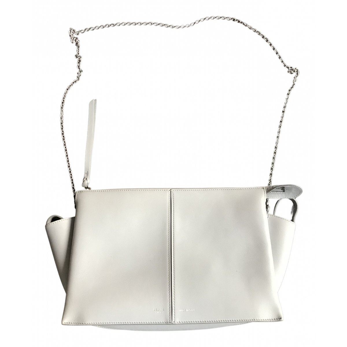 Tri-Fold leather clutch bag