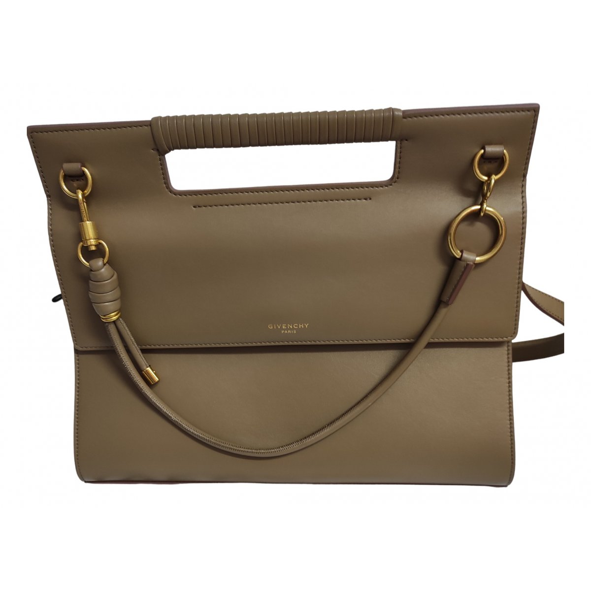 Whip leather handbag