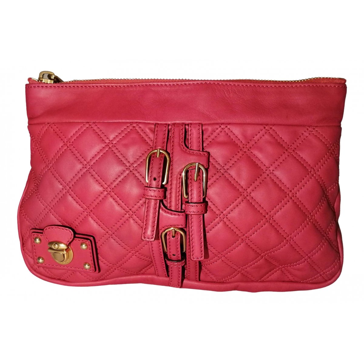 Single leather clutch bag