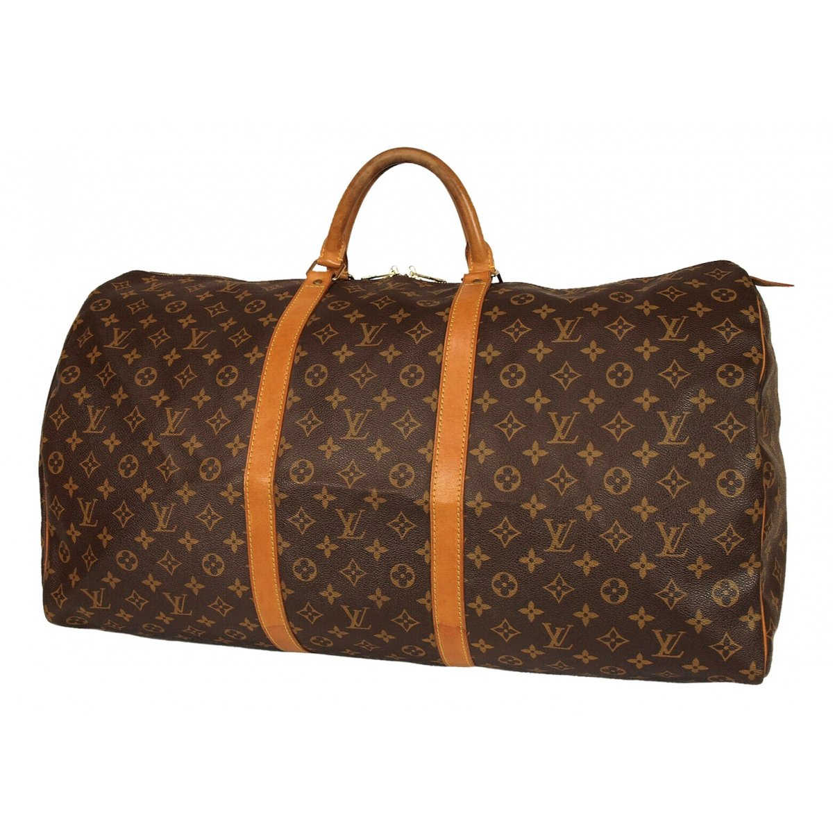 Keepall leather travel bag