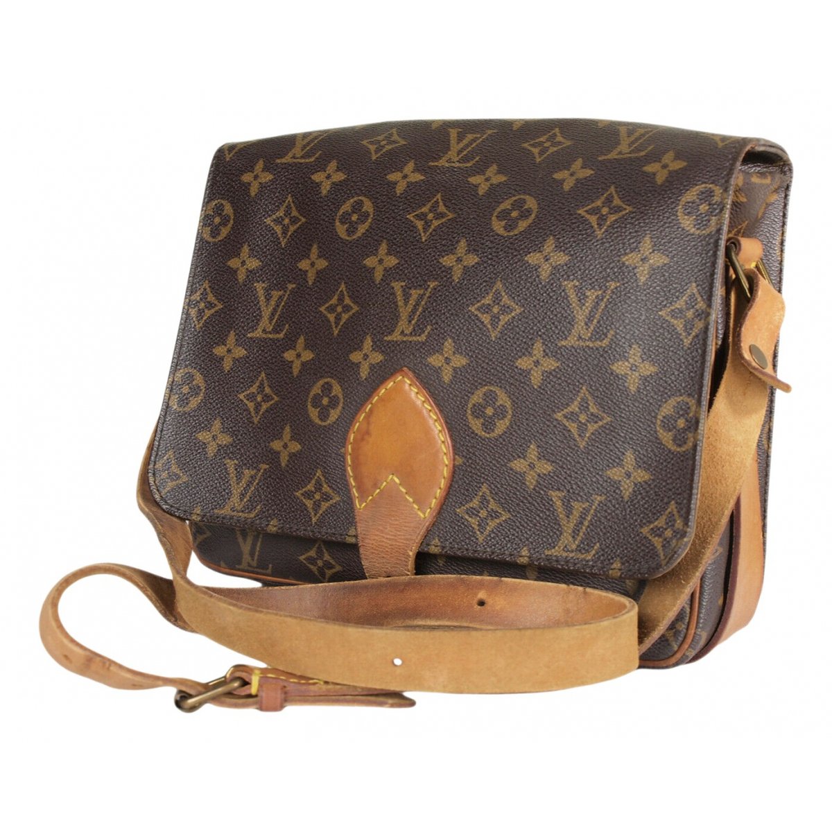 Cartouchière leather handbag