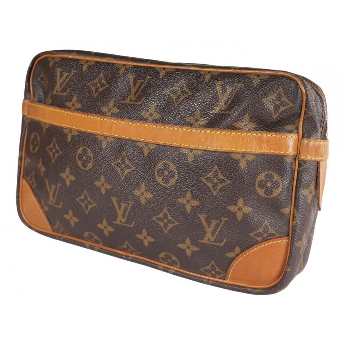 Compiegne 28 leather clutch bag