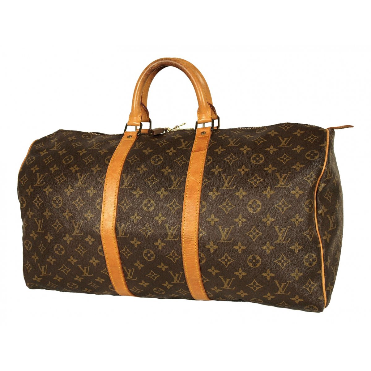 Keepall leather travel bag