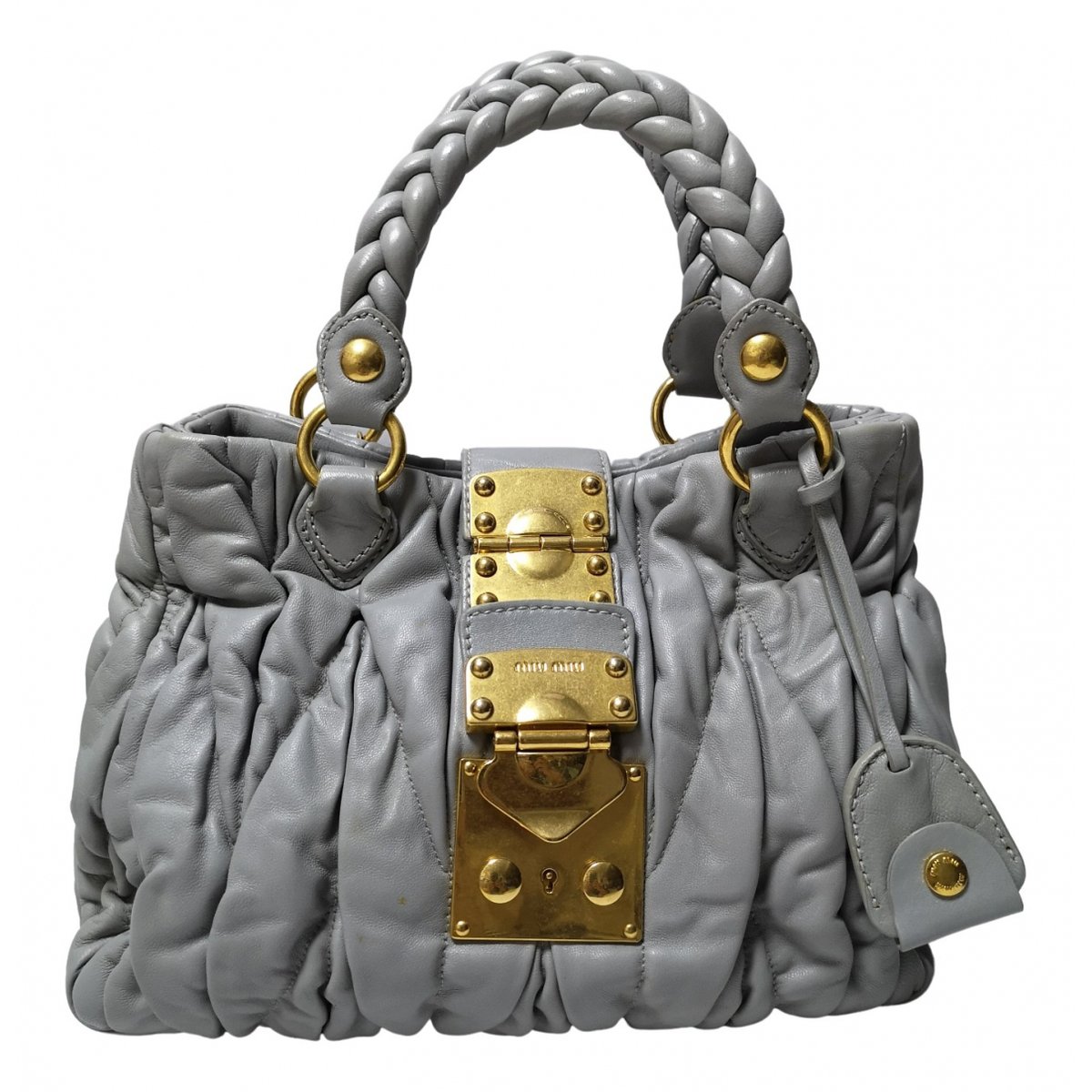 Matelassé leather handbag