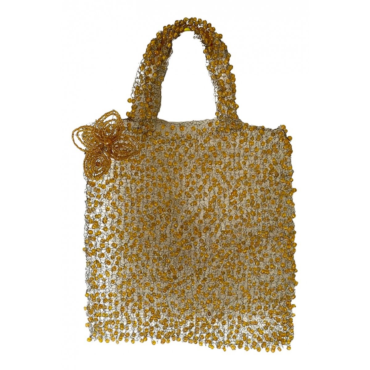 Crochet glitter handbag