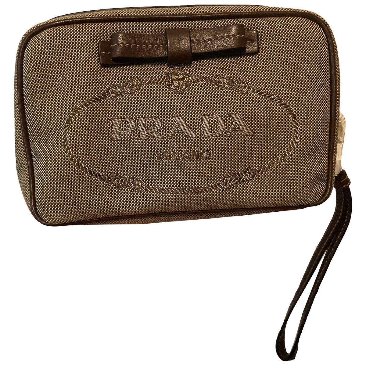 Ribbon cloth clutch bag