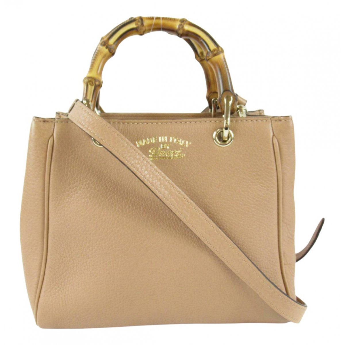 Bamboo Shopper leather tote