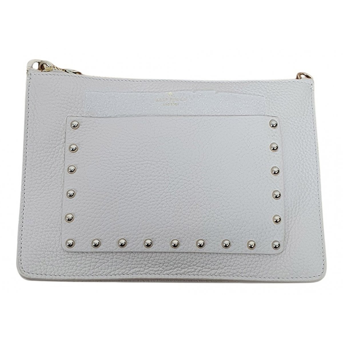 Leather clutch bag
