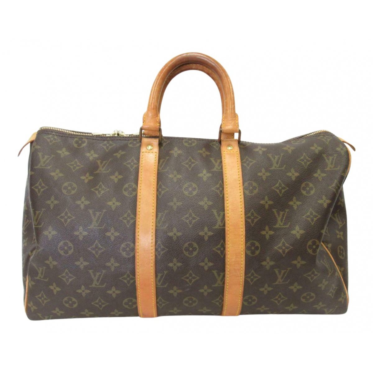 Keepall leather travel bag
