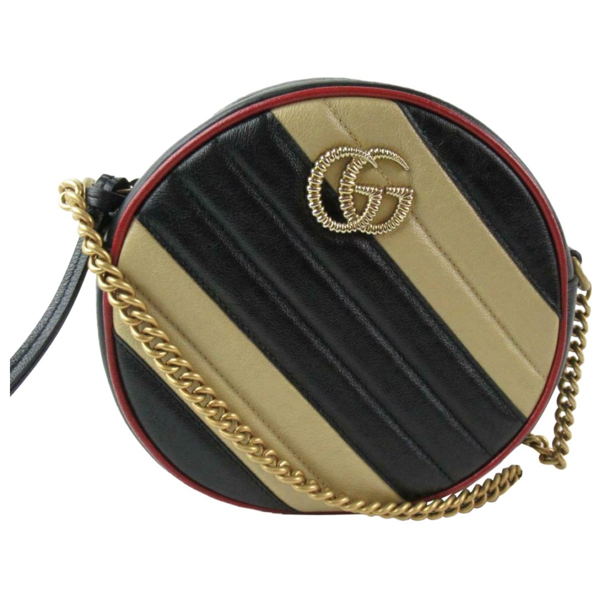 GG Marmont Round leather crossbody bag