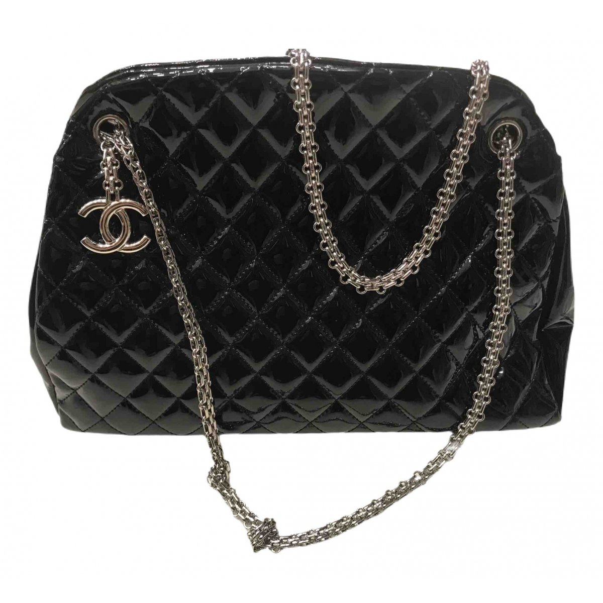 Mademoiselle patent leather handbag