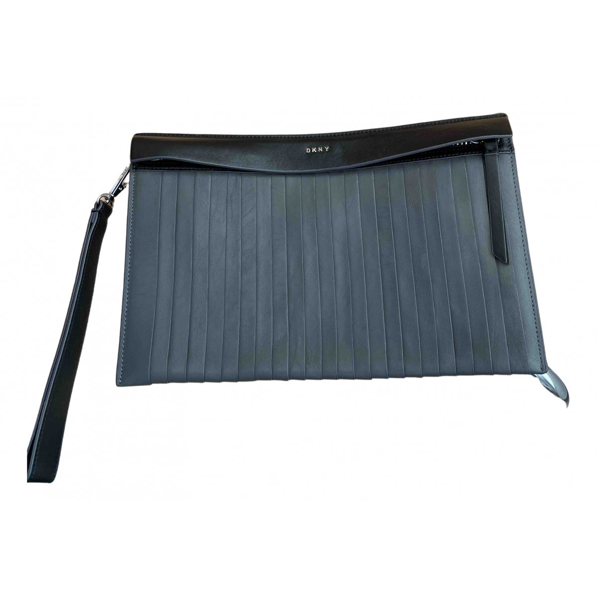 Leather clutch bag