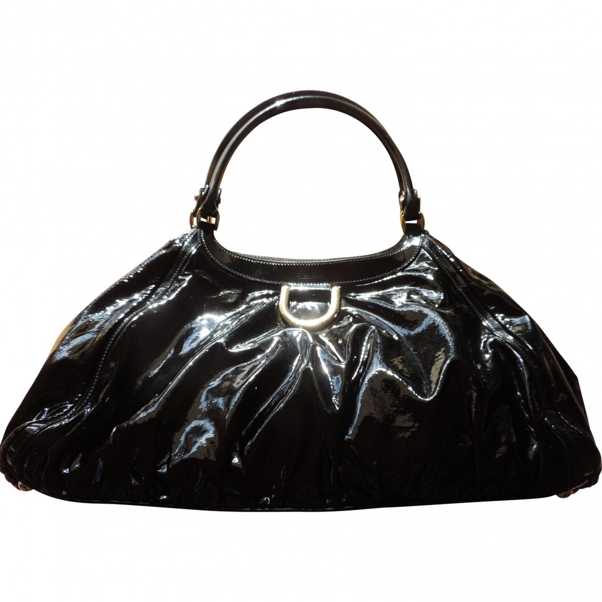 Hobo patent leather handbag