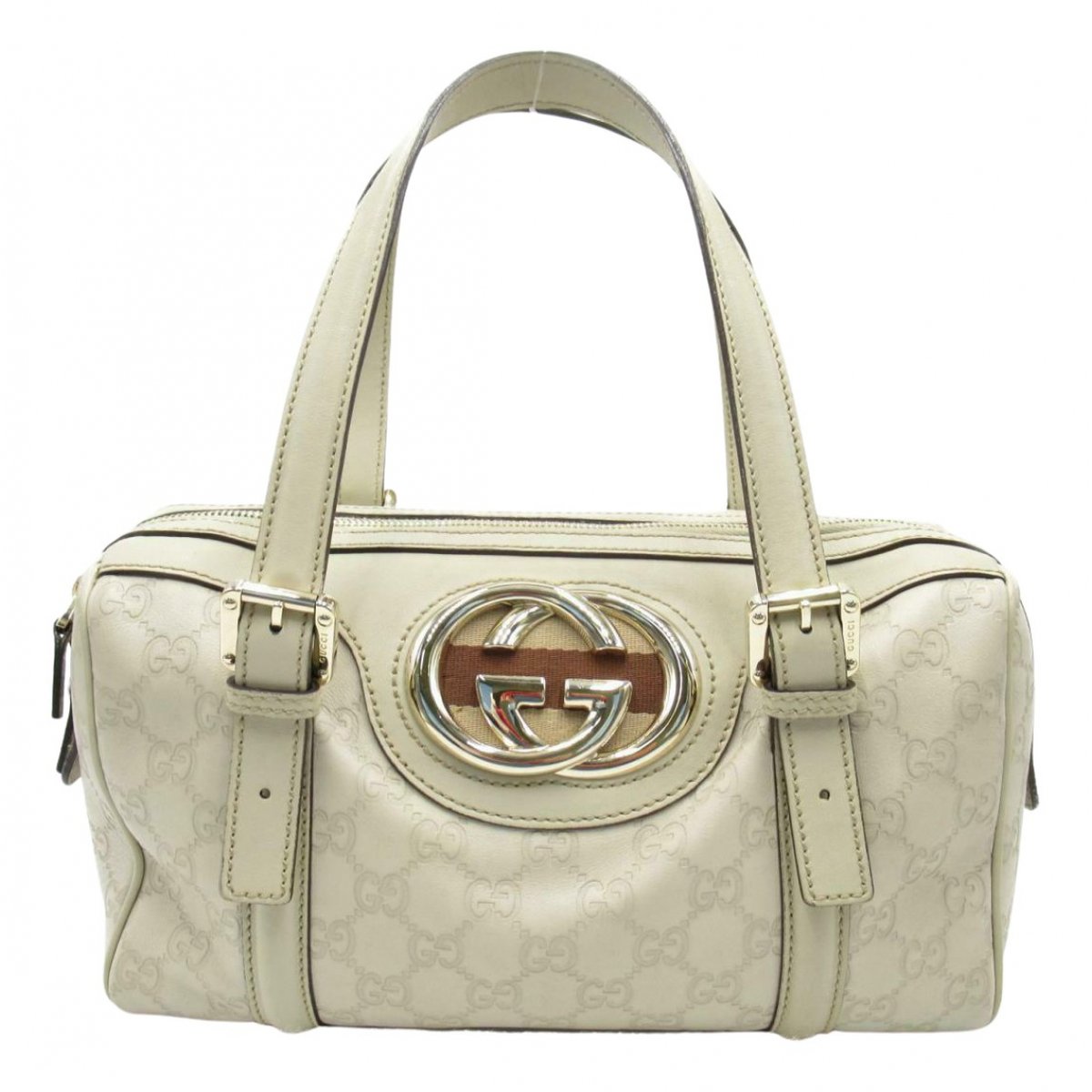 Boston leather handbag