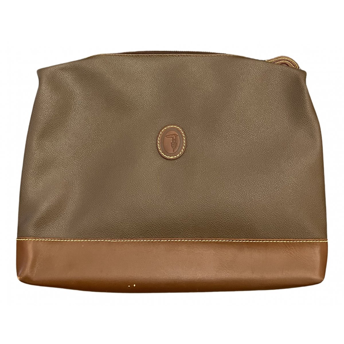 Leather clutch bag