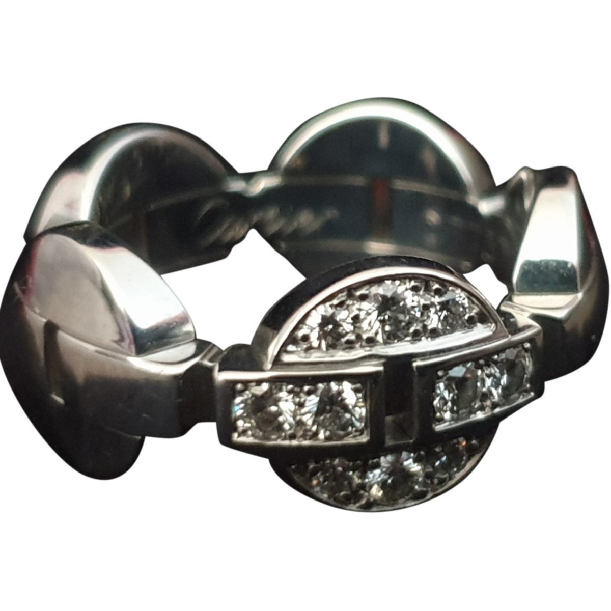 Himalia white gold ring