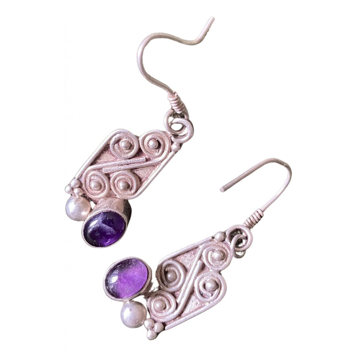 Améthyste silver earrings