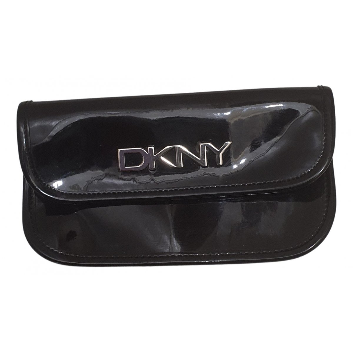 Patent leather clutch bag
