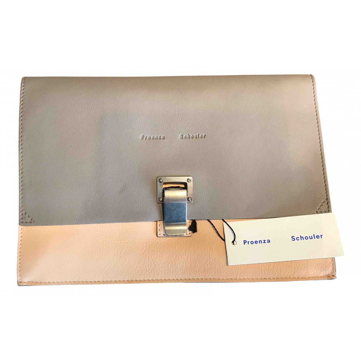 Lunch leather clutch bag