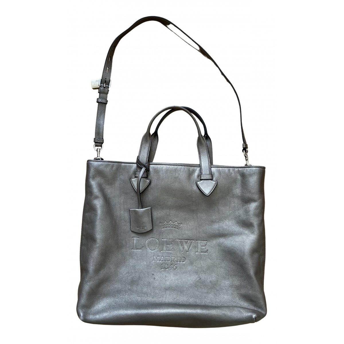 T Shopper leather crossbody bag
