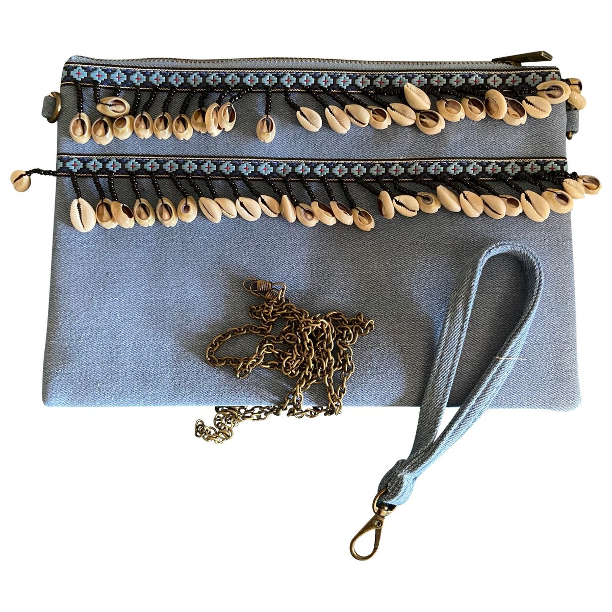 Motifs Coquillages clutch bag