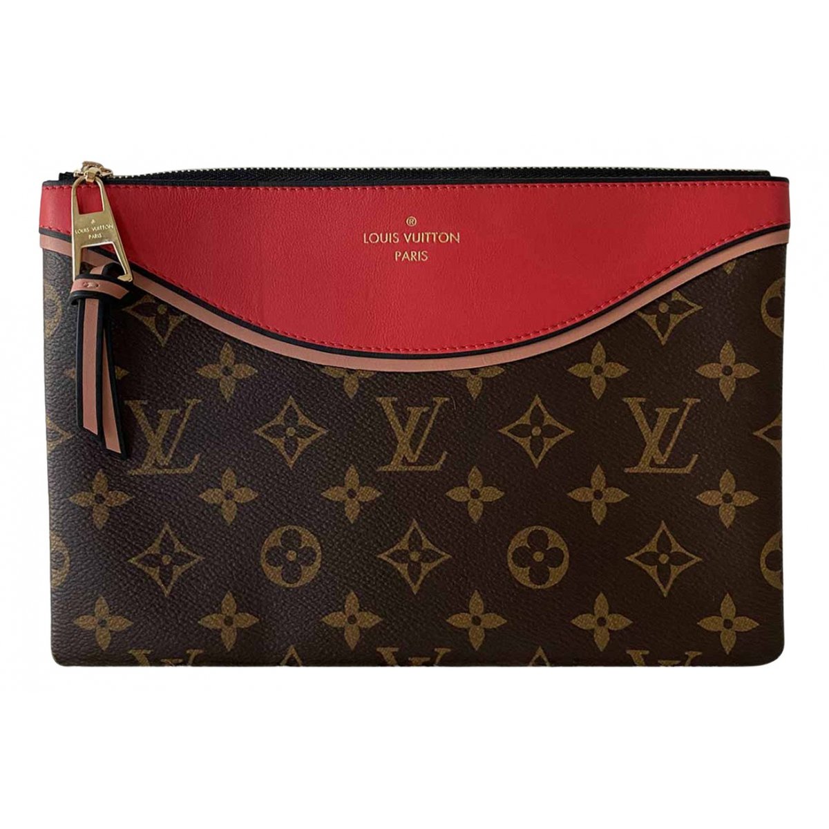 Tuileries leather clutch bag