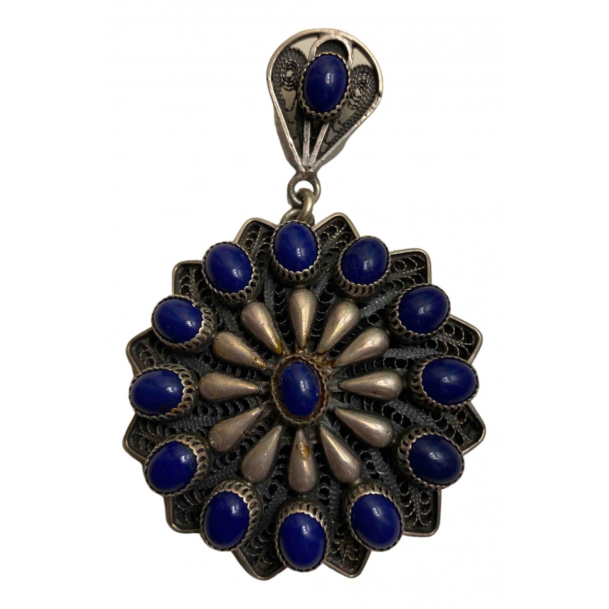 Lapis lazuli silver pendant