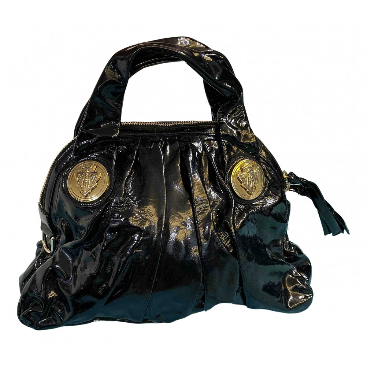 Hysteria patent leather handbag