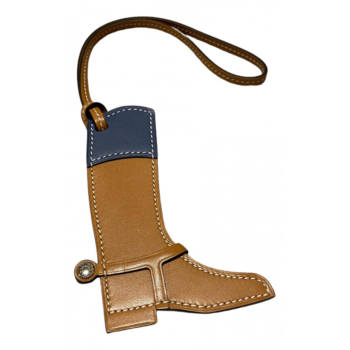 Paddock leather bag charm