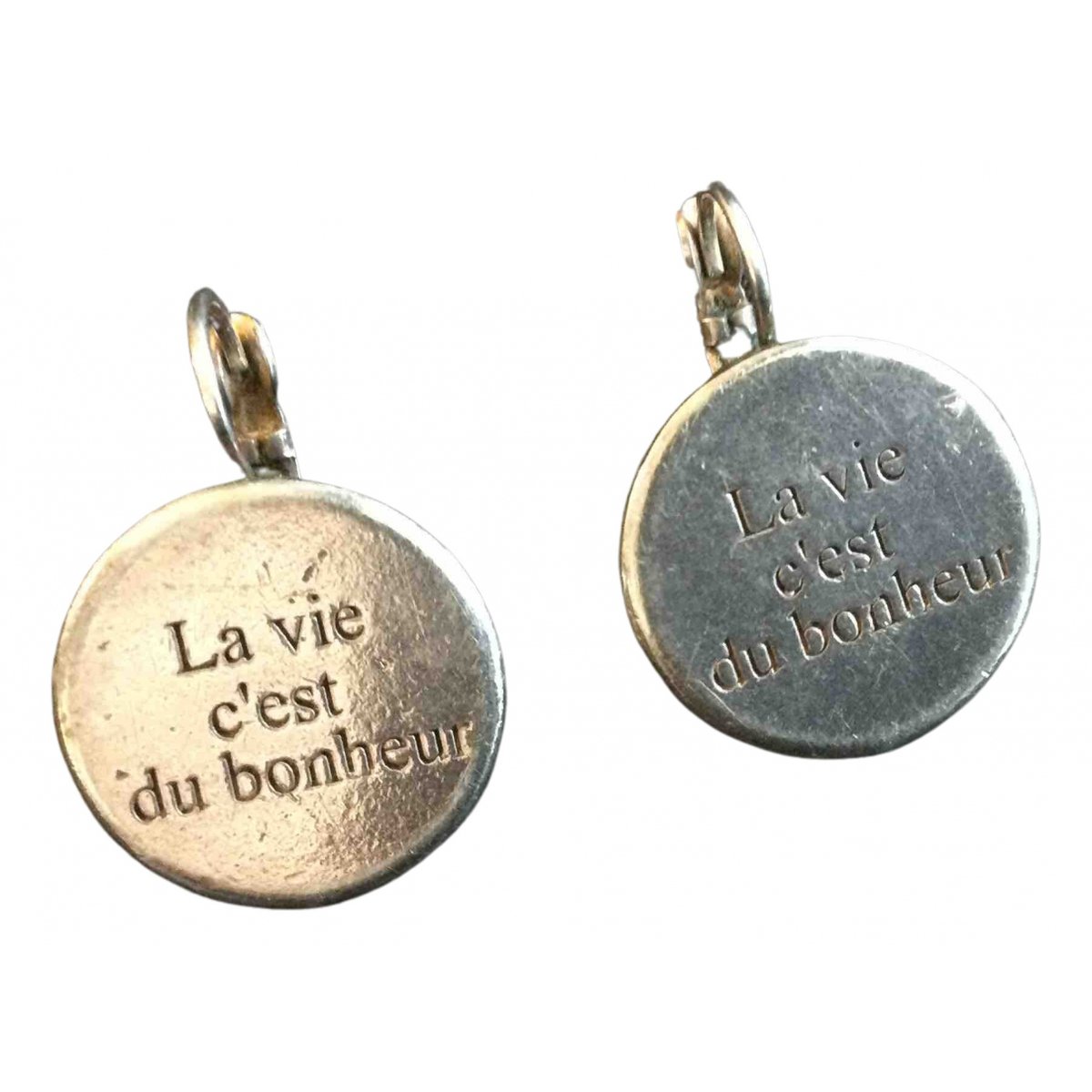 Dormeuses silver earrings
