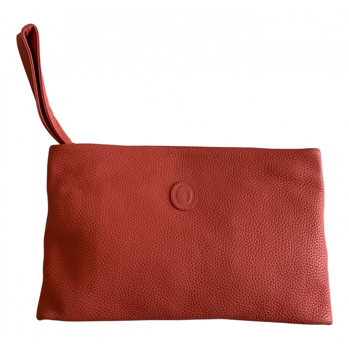 Leather clutch bag