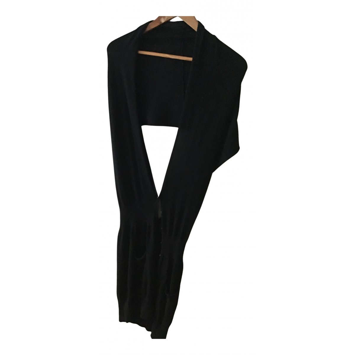 Sans manches wool cardi coat