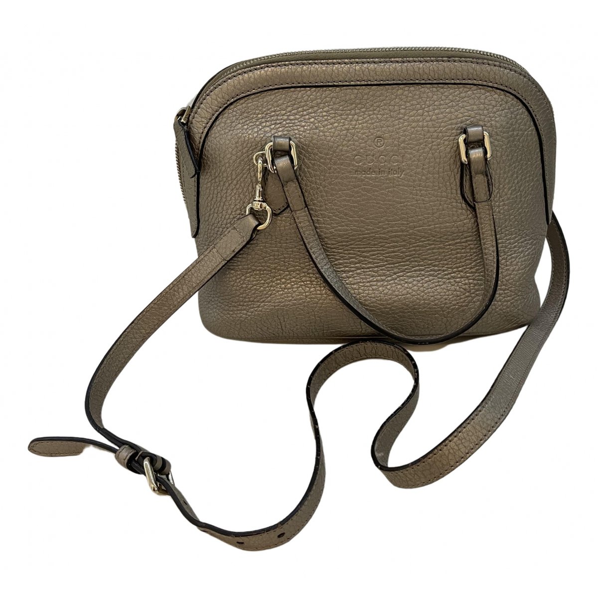 Dôme leather crossbody bag