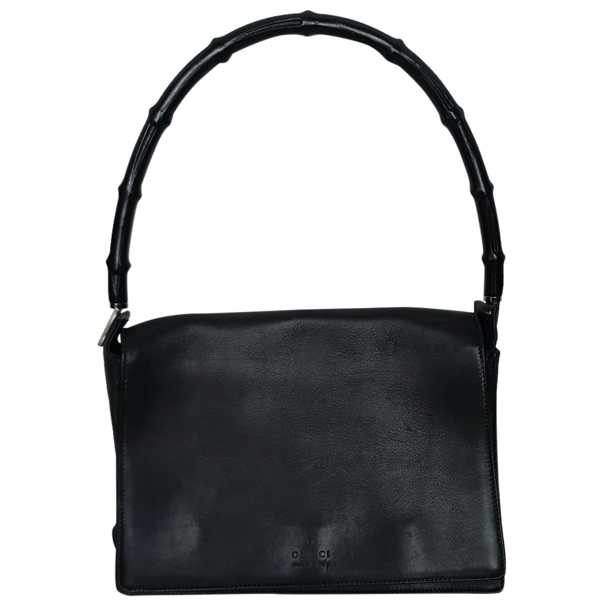 Bamboo Top Handle leather handbag