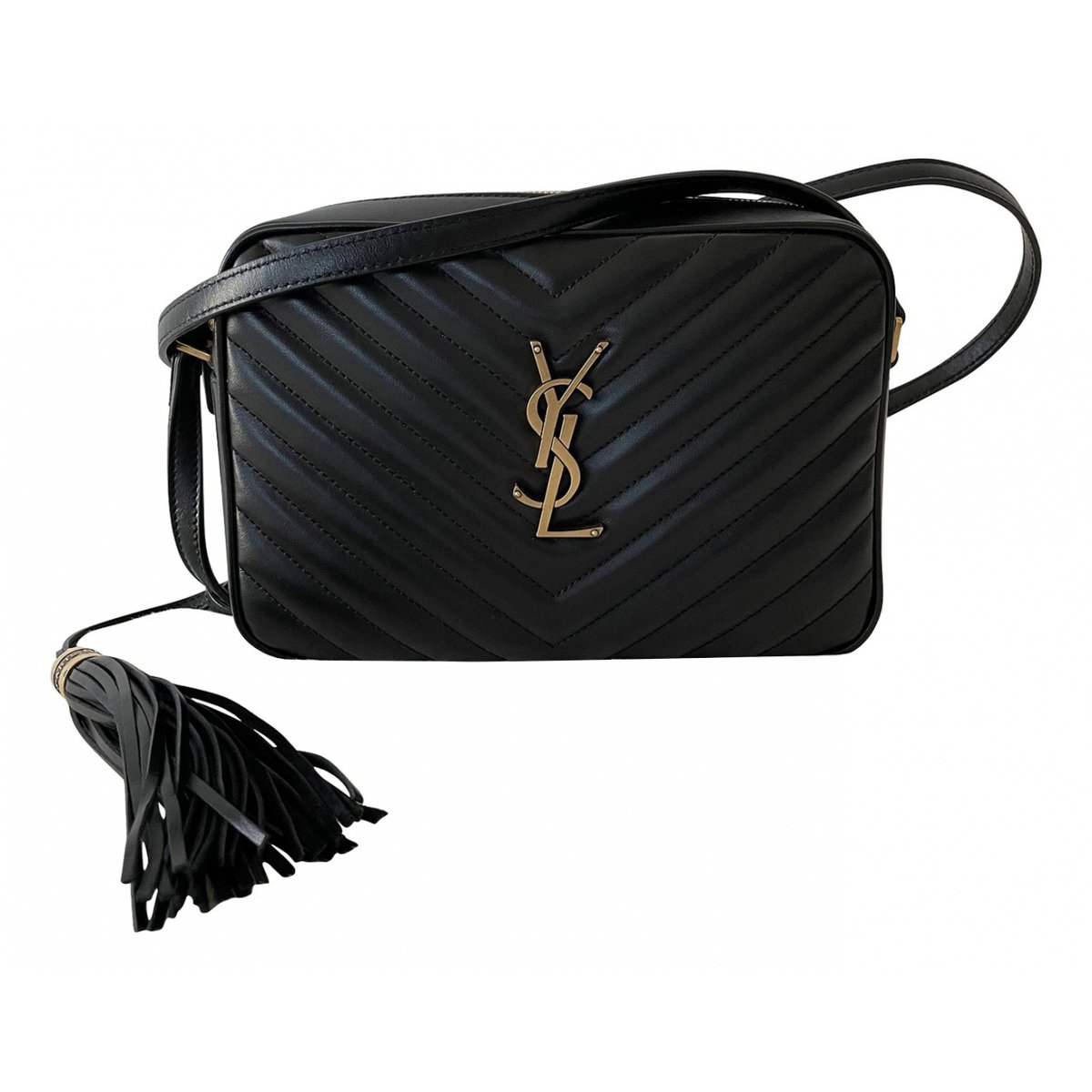 Camera Lou leather crossbody bag