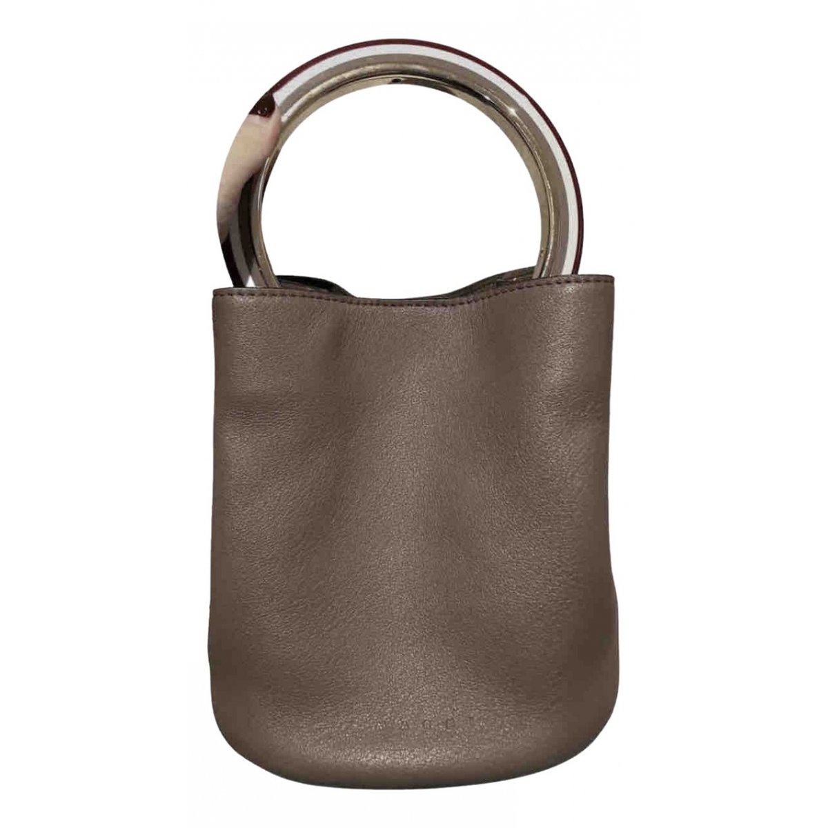 Pannier leather handbag