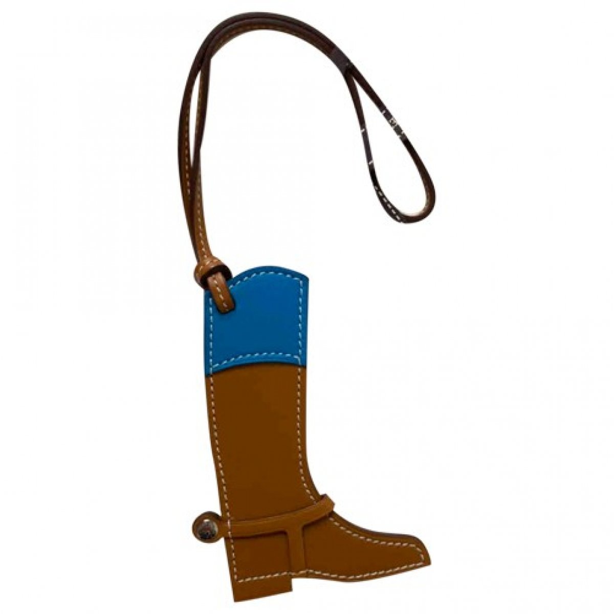 Paddock leather bag charm