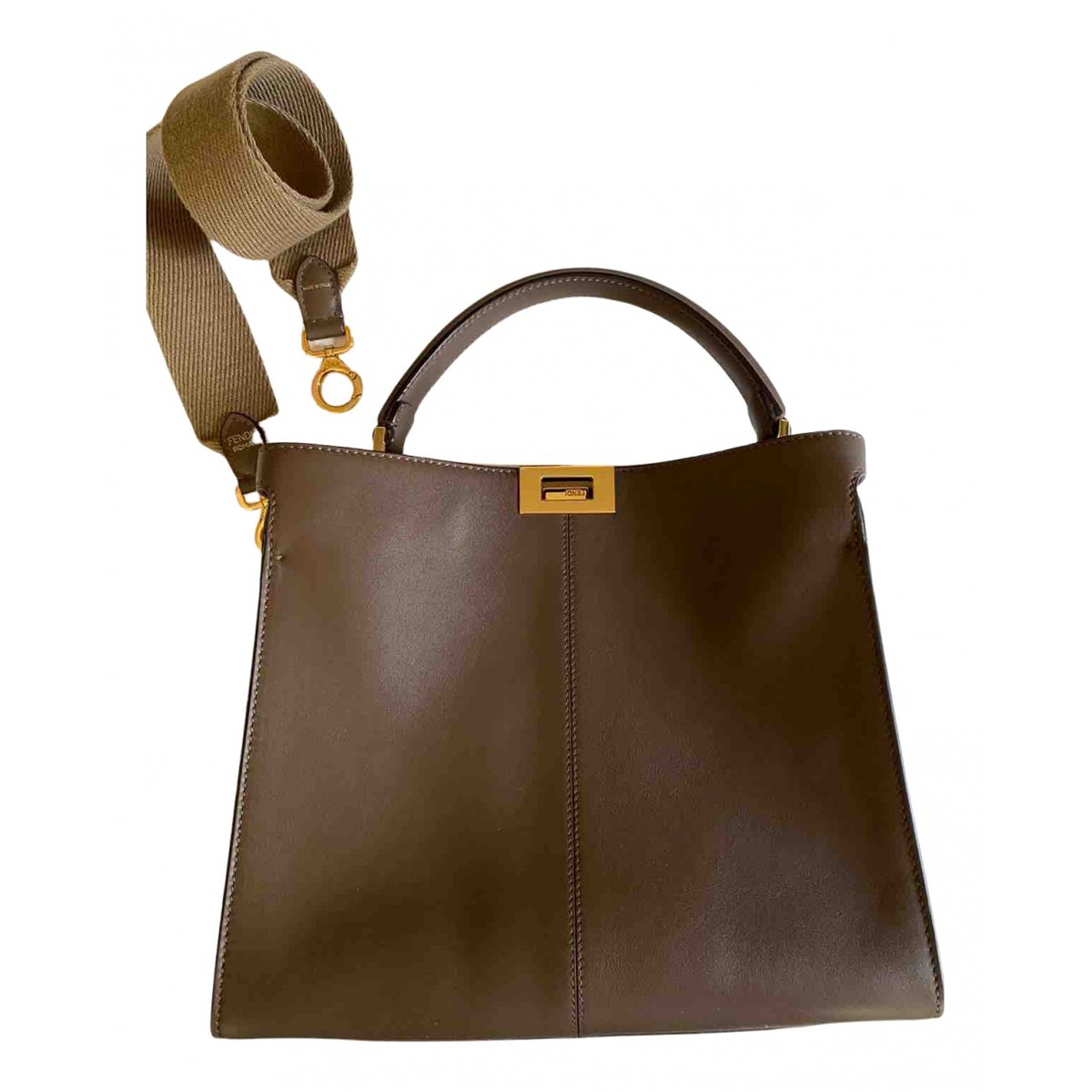 Peekaboo leather handbag