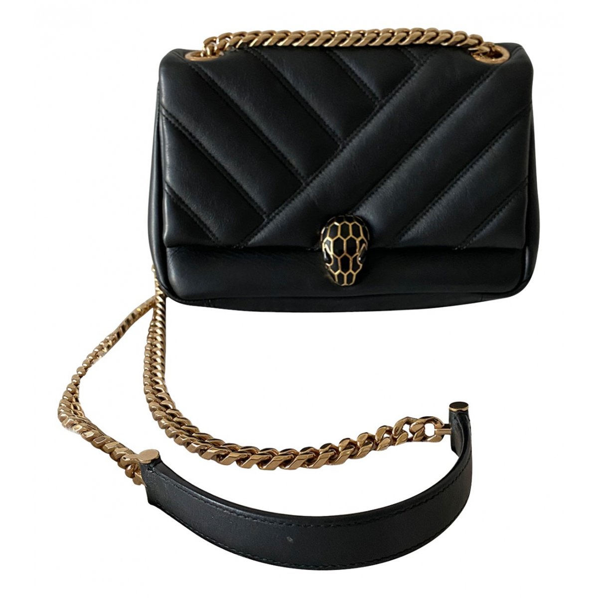 Serpenti leather handbag
