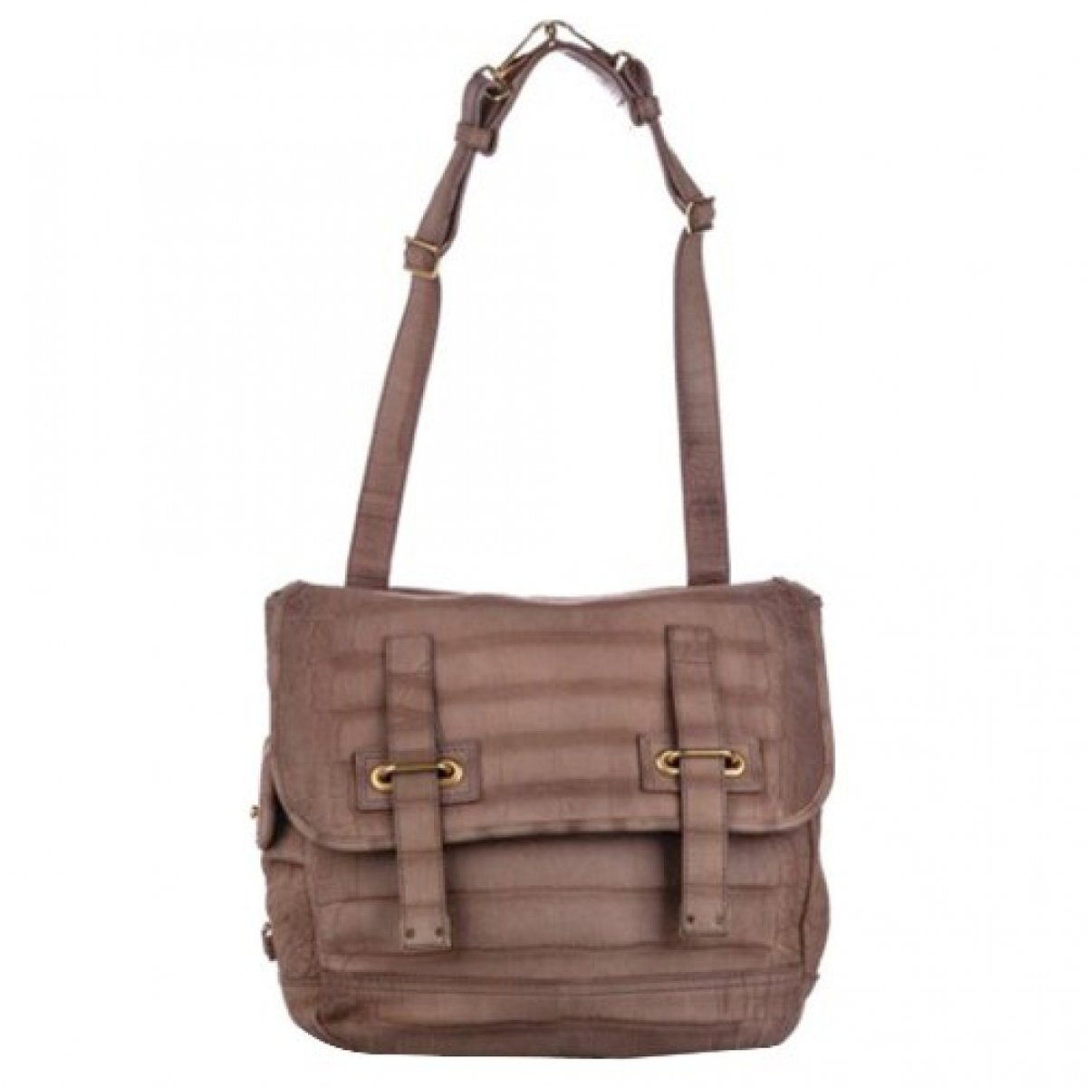 Messenger leather handbag