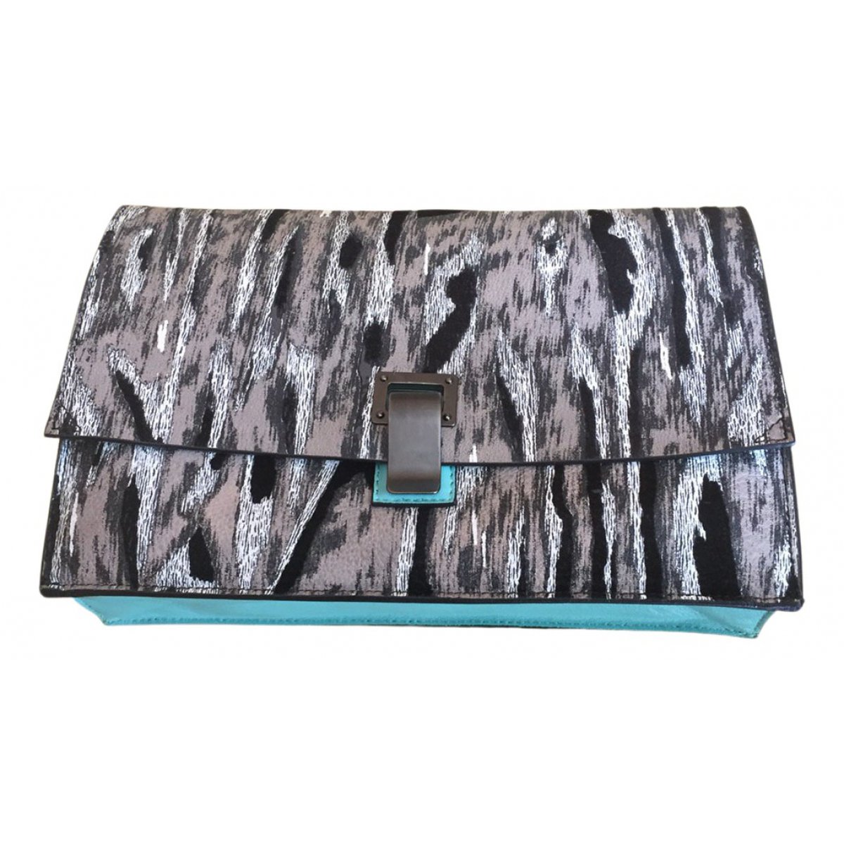 Lunch leather clutch bag