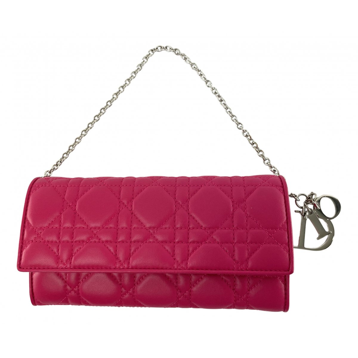 Lady Dior Wallet On Chain leather crossbody bag