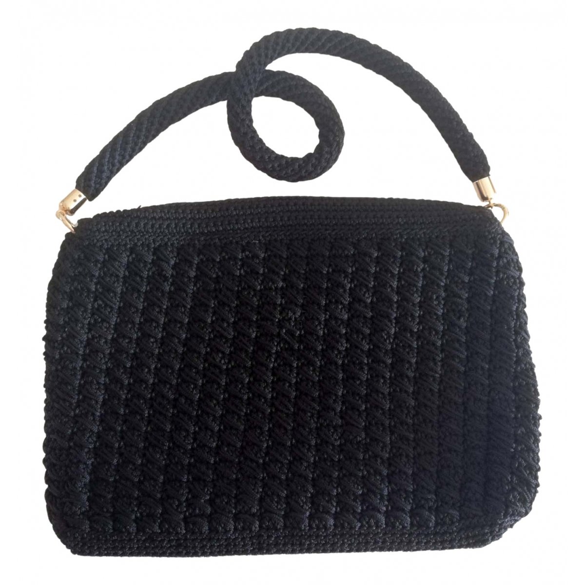 Crochet wool crossbody bag