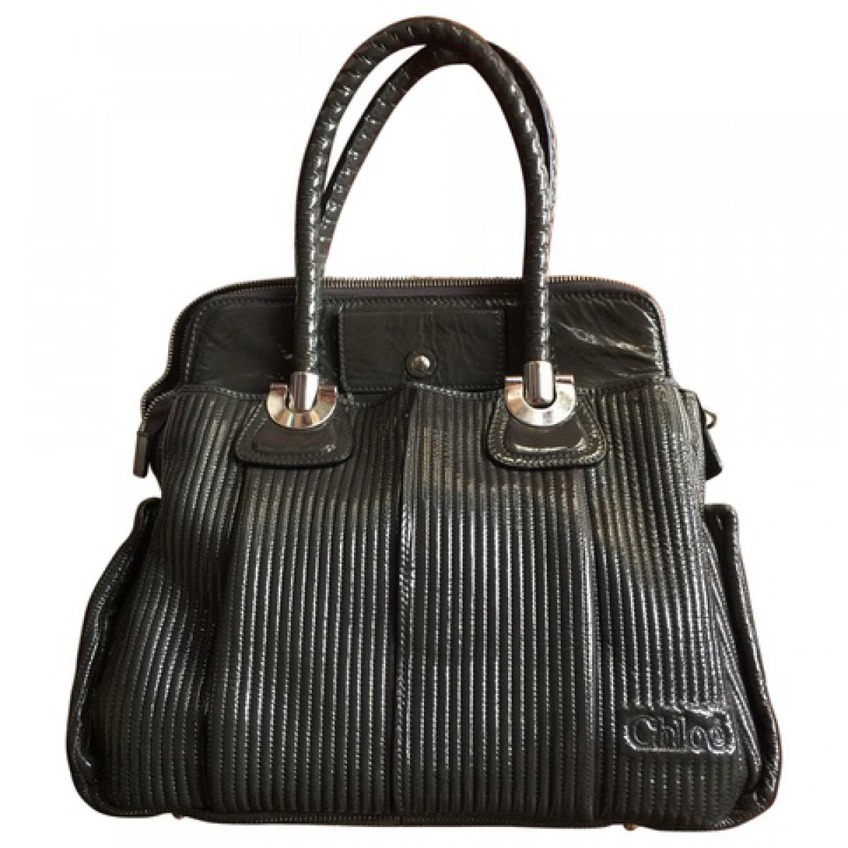 Héloise patent leather tote