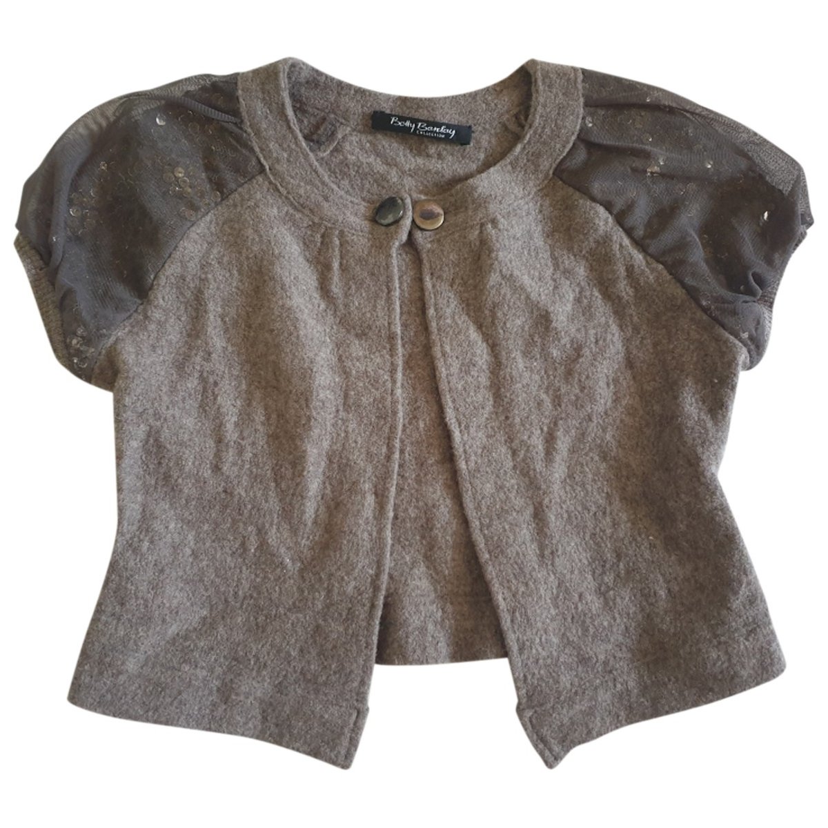 Sans manches wool cardigan