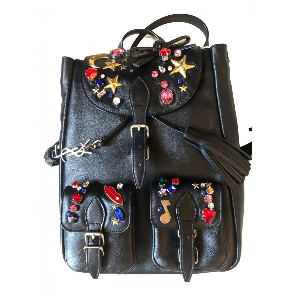 Festival leather backpack