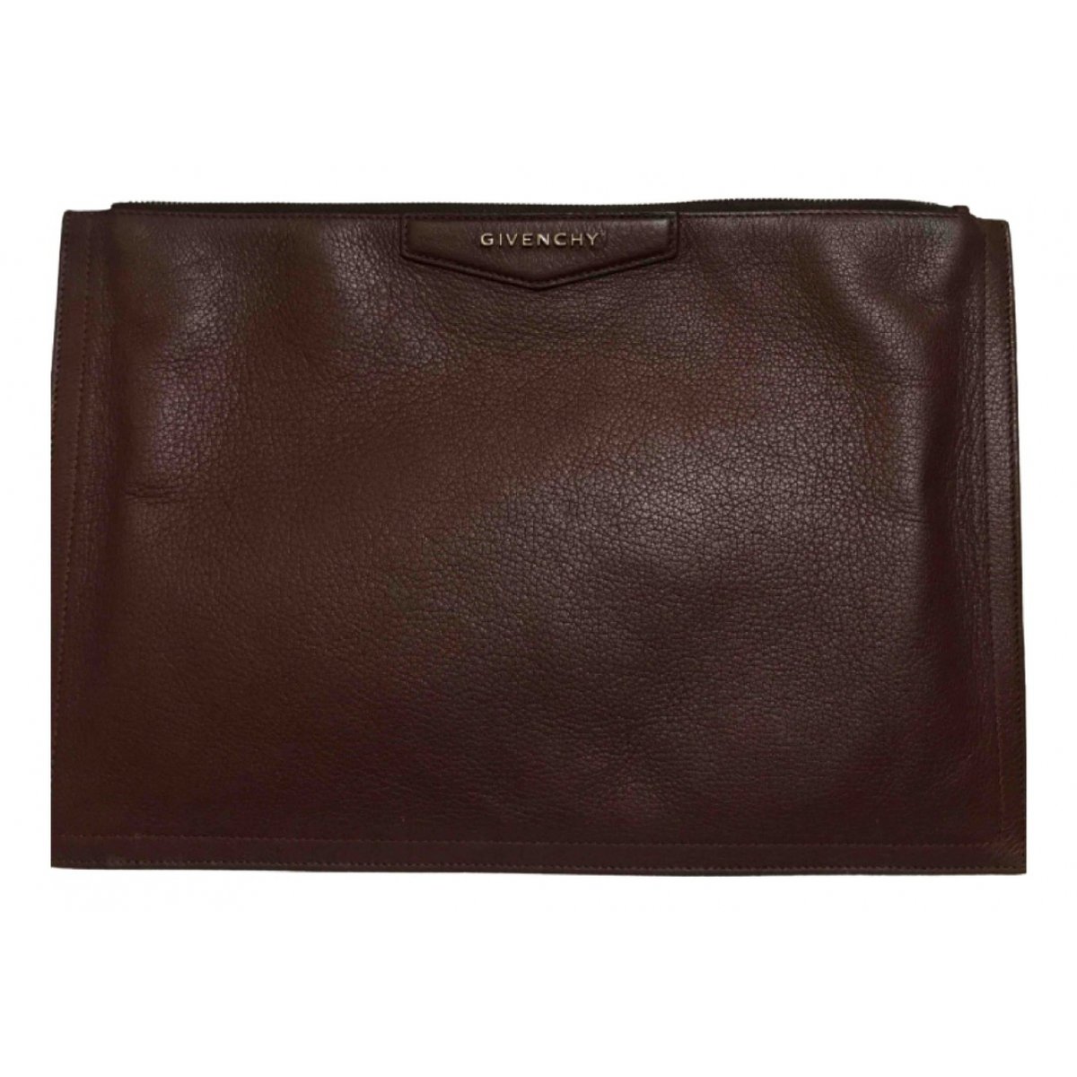 Antigona leather clutch bag