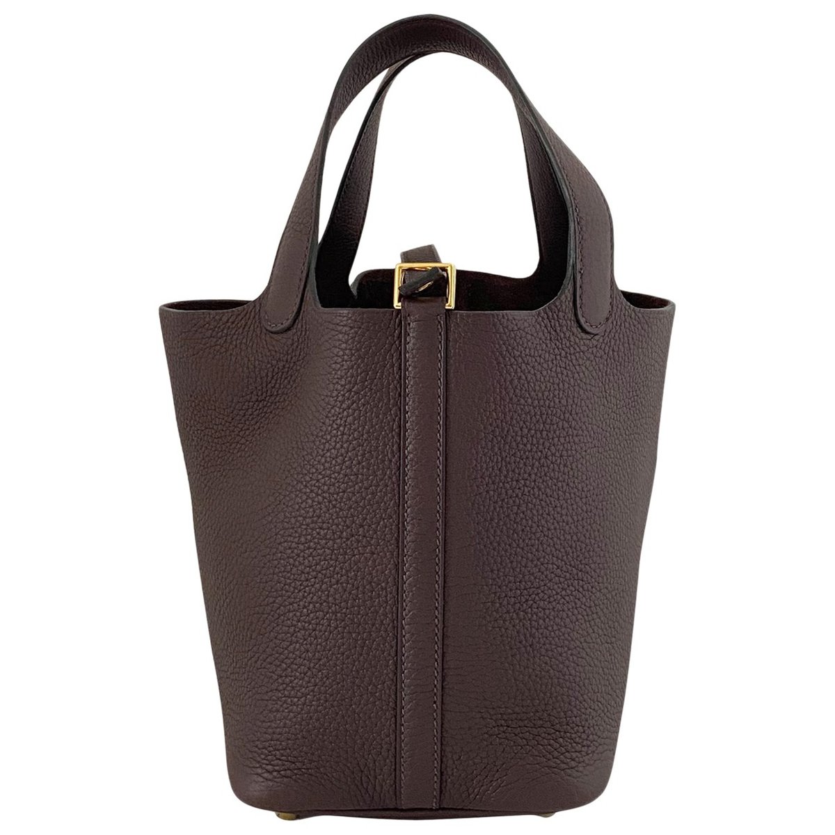 Picotin leather tote