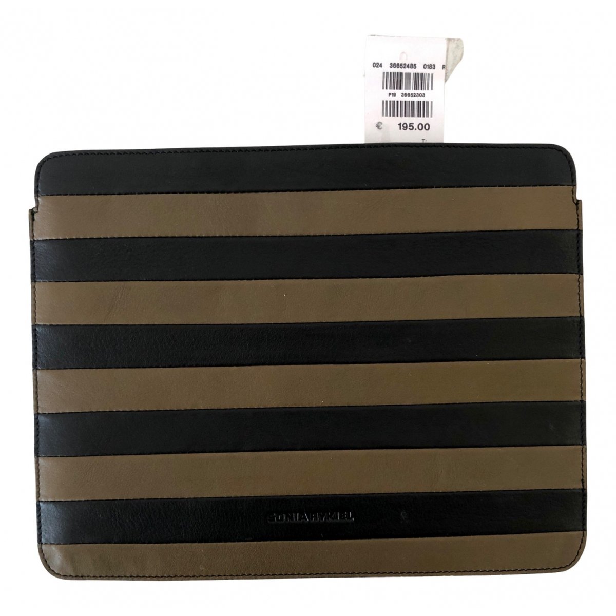 Leather clutch bag